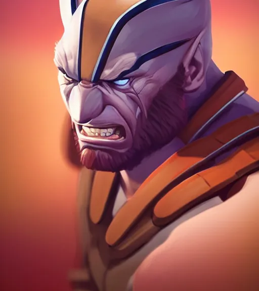 Image similar to face icon stylized minimalist wolverine, loftis, cory behance hd by jesper ejsing, by rhads, makoto shinkai and lois van baarle, ilya kuvshinov, rossdraws global illumination