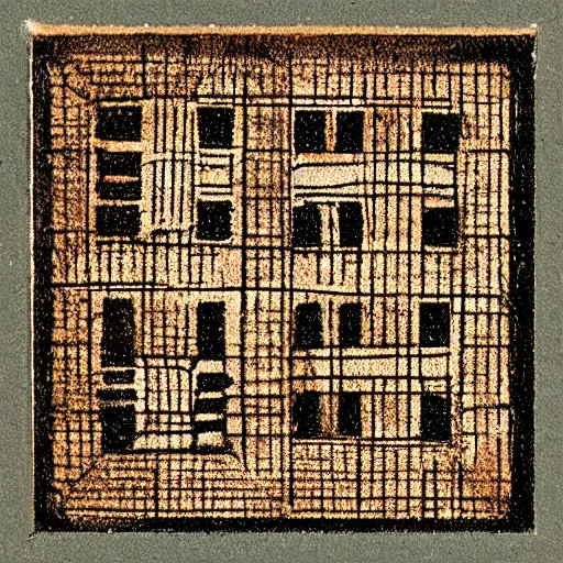 Image similar to intaglio severe licence 5 x 5 grid