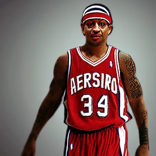 Prompt: allen iverson nenderoid