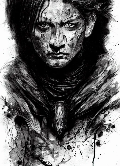 Image similar to portrait, Quote the Raven Nevermore, watercolor, dramatic lighting, cinematic, establishing shot, extremely high detail, foto realistic, cinematic lighting, pen and ink, intricate line drawings, by Yoshitaka Amano, Ruan Jia, Kentaro Miura, Artgerm, post processed, concept art, artstation, matte painting, style by eddie mendoza, raphael lacoste, alex ross
