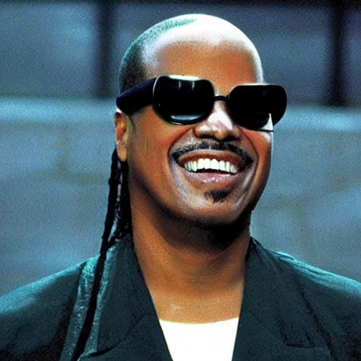 Image similar to Stevie Wonder in The Matrix