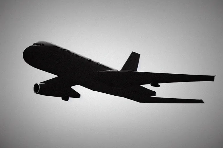 Image similar to jumbo jet, art by eva widermann and david a. cherry, trending on artstation, dark atmospheric lighting low angle view unreal engine 5, crayon art, infrared, fantasy artist, pixar