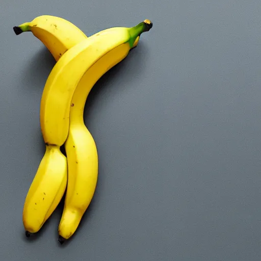 Image similar to an antropomorphic banana wearing a business suit