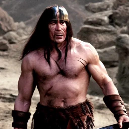 Prompt: bob odenkirk as conan the barbarian