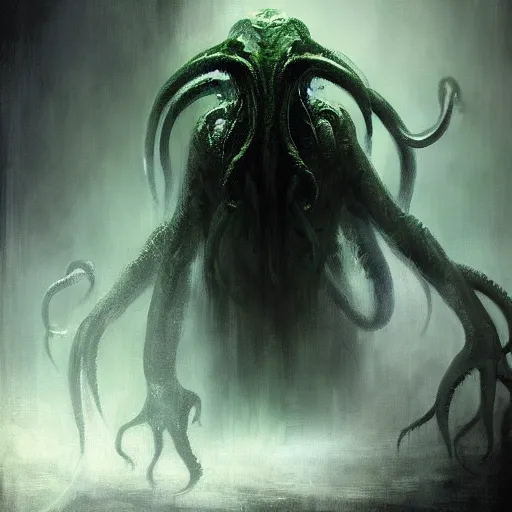 Image similar to cthulhu by jeremy mann