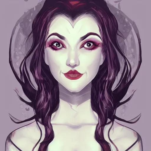 Prompt: portrait of beautiful vampire lady drinking from a goblet of blood, fantasy illustration trending on artstation