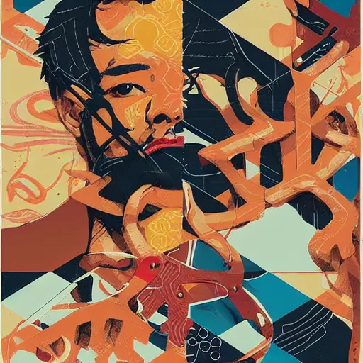 Image similar to Supreme x YSL x Chrono Trigger profile picture by Sachin Teng, asymmetrical, Organic Painting ,geometric shapes, hard edges, energetic, graffiti, street art:2 by Sachin Teng:4