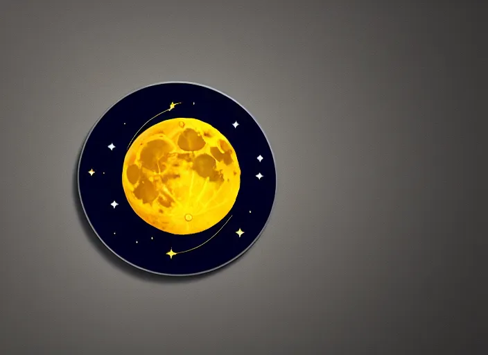 Prompt: professional logo with the moon, art deco style, sharp, 4 k