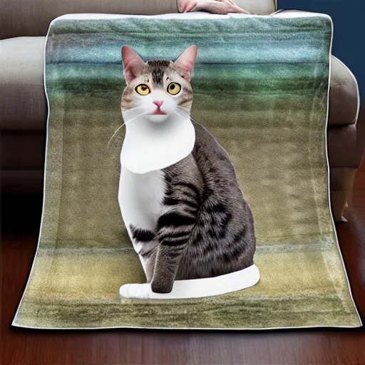 Image similar to a cat blanket