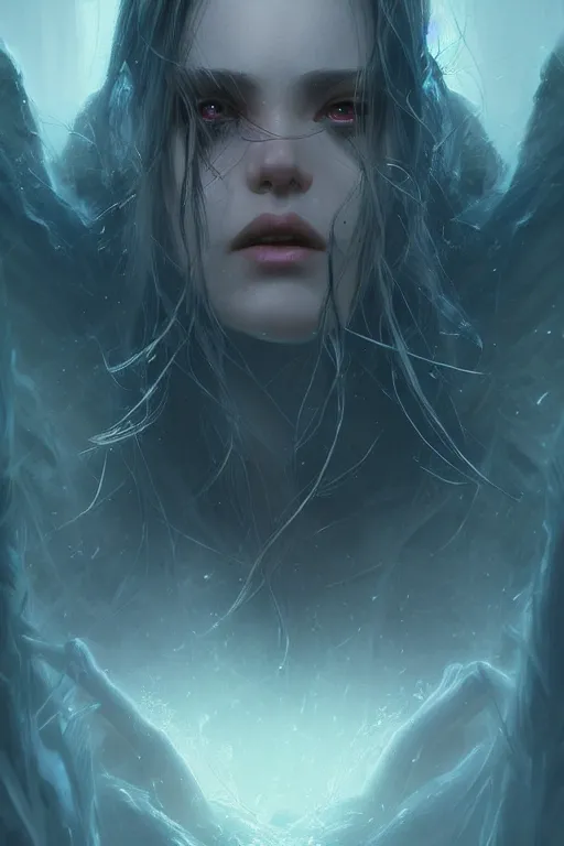 Image similar to beautiful cinematic ethereal fantasy poster, hybrid from The Elden Ring and art direction by Darius Zawadzki ;by artgerm; wayne reynolds art station; cinematic quality character render; low angle; ultra high quality model; production quality cinema model;