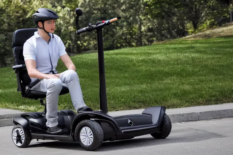 Image similar to a mobility scooter designed and produced by mercedes - benz