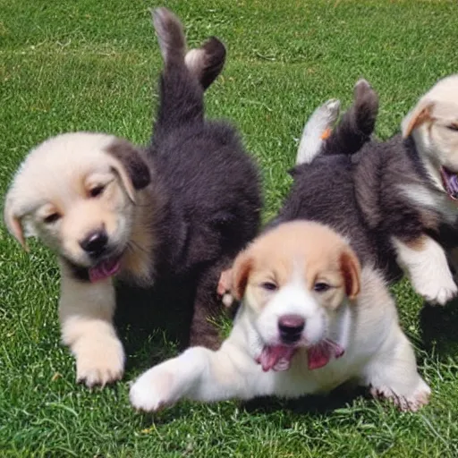 Image similar to puppies having fun