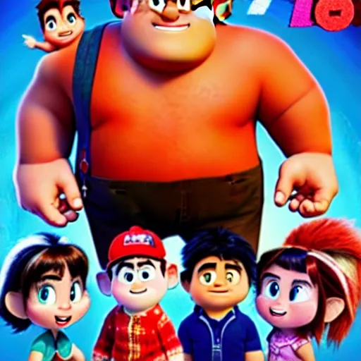 Prompt: Wreck-It Ralph Live Action Movie