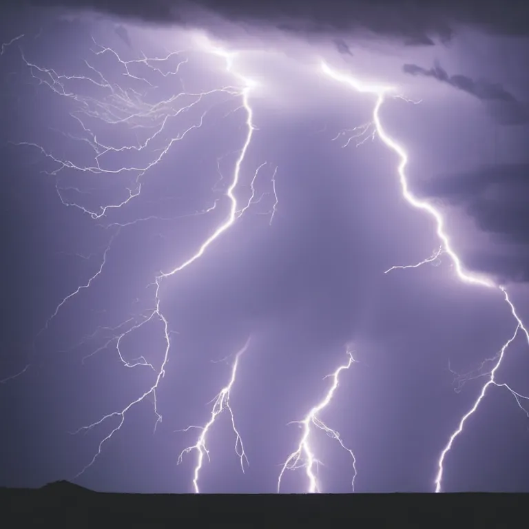 Prompt: lightning strikes a close up of a dark cloud with a cloudy sky photoshot by elliott verdier