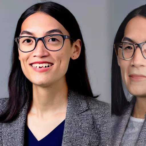 Prompt: photograph of Chinese Alexandria Ocasio Cortez