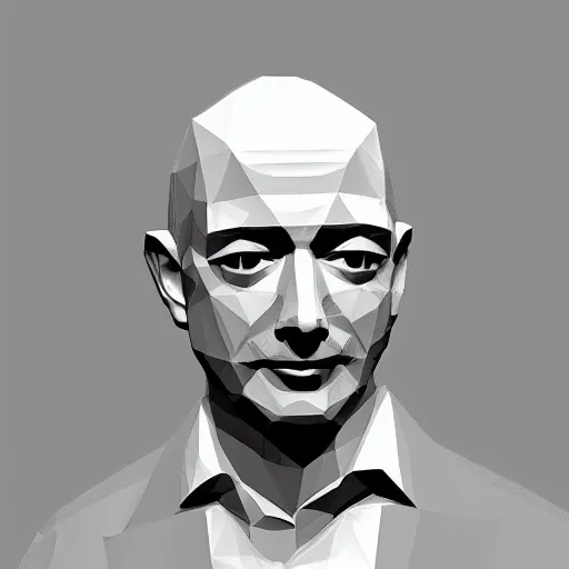 Prompt: low poly Jeff Bezos