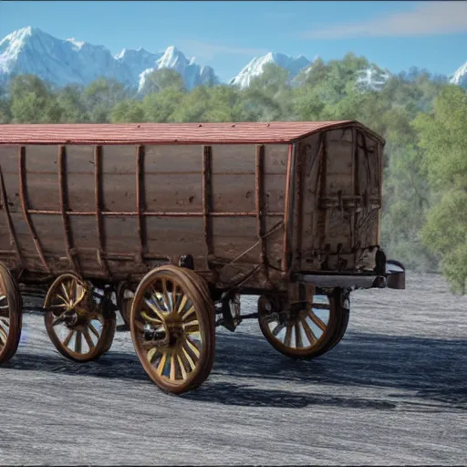 Prompt: Bullwagon Diesel, 4k, hyper detailed