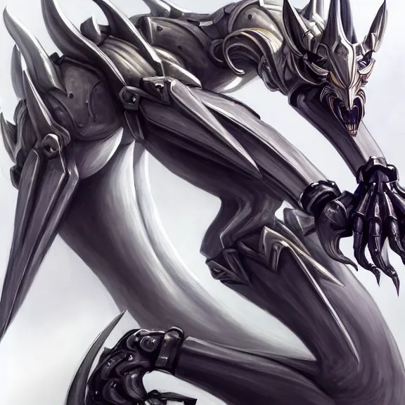 Image similar to very close up foot pov shot, detailed foot shot, feet art pov, hyperdetailed elegant beautiful stunning hot anthropomorphic mecha female dragon giantess laying down showing detailed sharp dragon feet to camera, furry paw pov art, anthro paw art, sharp silver armor, elegant legs, warframe destiny fanart, giantess art, dragon paws, furaffinity, octane