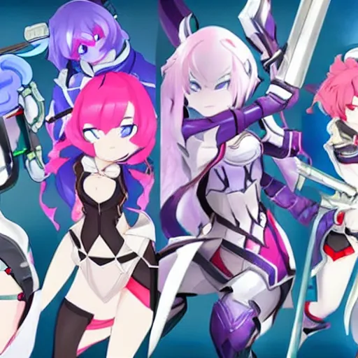 Prompt: honkai impact characters