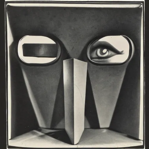 Image similar to The ‘Naive Oculus’ by Man Ray, auction catalogue photo (early machine), private collection, on display from the estate of Max Ernst