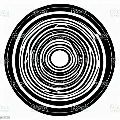 Image similar to woodlathe, bowl, sawblade border, vector art, simple, clean, monochromatic