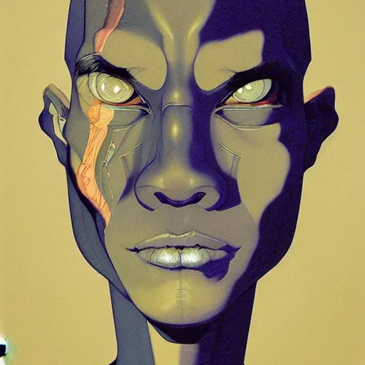 Prompt: citizen portrait soft light painted by james jean and katsuhiro otomo and erik jones, inspired by tribal blacksad, smooth face feature, intricate oil painting, high detail illustration, sharp high detail, manga and anime 1 9 9 9