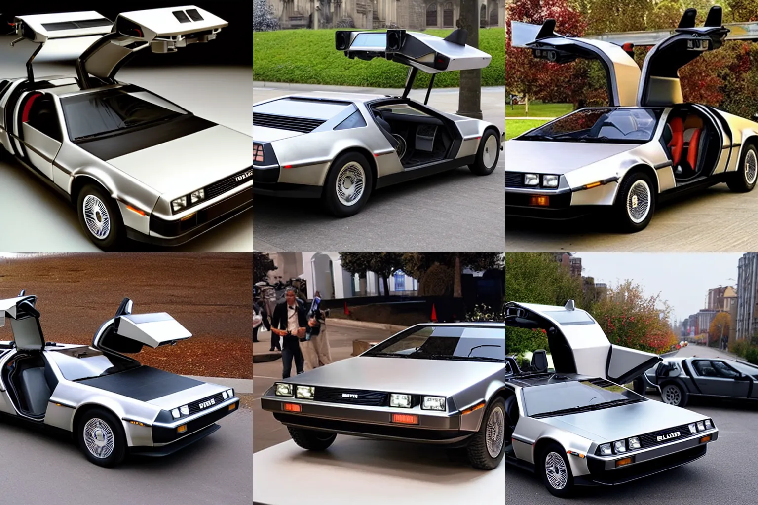 Prompt: Delorean designed by Apple