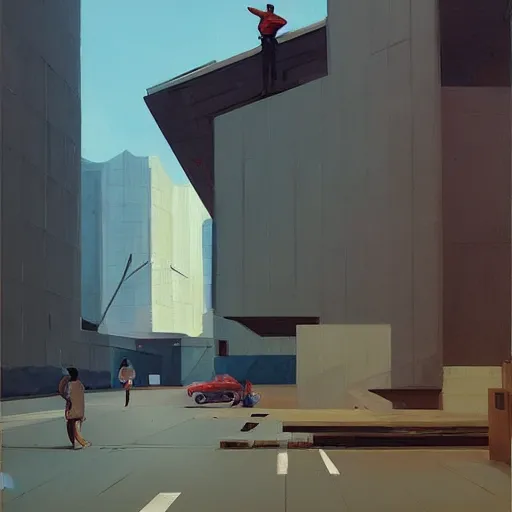 Image similar to masp, museu de arte de sao paulo, painting by atey ghailan, cinematic, masterpiece