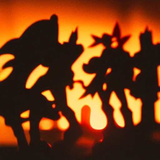 Prompt: a 2 8 mm macro photo of league of legends in silhouette in the 1 9 7 0 s, bokeh, canon 5 0 mm, cinematic lighting, dramatic, film, photography, golden hour, depth of field, award - winning, 3 5 mm film grain, low angle