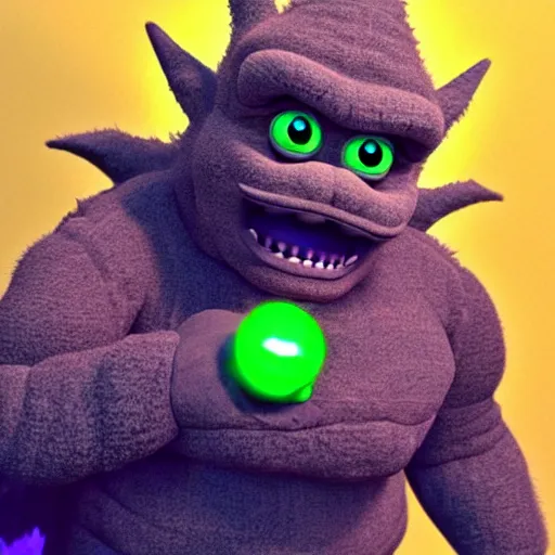 Image similar to super mario as godzilla yoda donkey kong pikachu yeti shrek fairy homer groot waluigi darth vader mike wazowski, highly detailed, extremely high quality, hd, 4 k, 8 k, professional photographer, 4 0 mp, lifelike, top - rated, award winning, cinematic, realistic, detailed lighting, detailed shadows, sharp, no blur, edited, corrected, trending