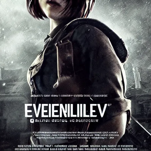 Image similar to eveline character poster from game resident evil 7, poster by capcom art team