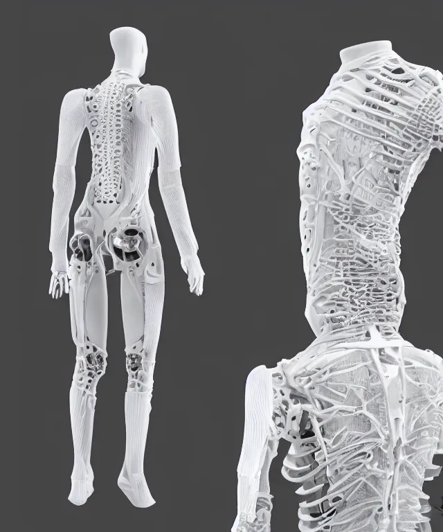 Image similar to skin exoskeleton wearable, product design, futuristic