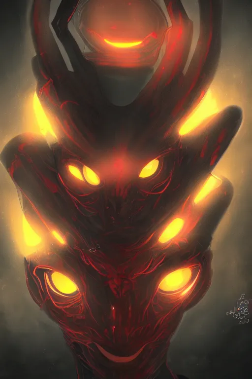 Image similar to a humanoid figure saboteur, red eyes, highly detailed, digital art, sharp focus, ambient glow, trending on art station, anime art style
