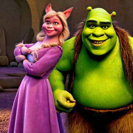 Prompt: shrek photo