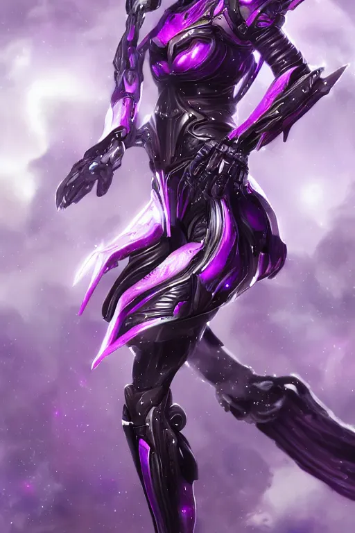 Prompt: galactic hyperdetailed elegant beautiful stunning giantess anthropomorphic mecha sexy female warframe goddess, sharp spines, sharp metal ears, smooth purple eyes, smooth fuschia skin, silver armor, bigger than galaxy, epic proportions, epic scale, epic size, warframe destiny fanart, furry, dragon art, goddess art, giantess art, octane render