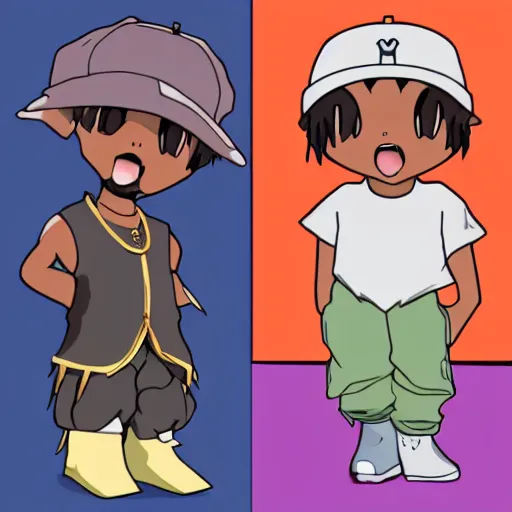 Prompt: kanye west as a pokemon
