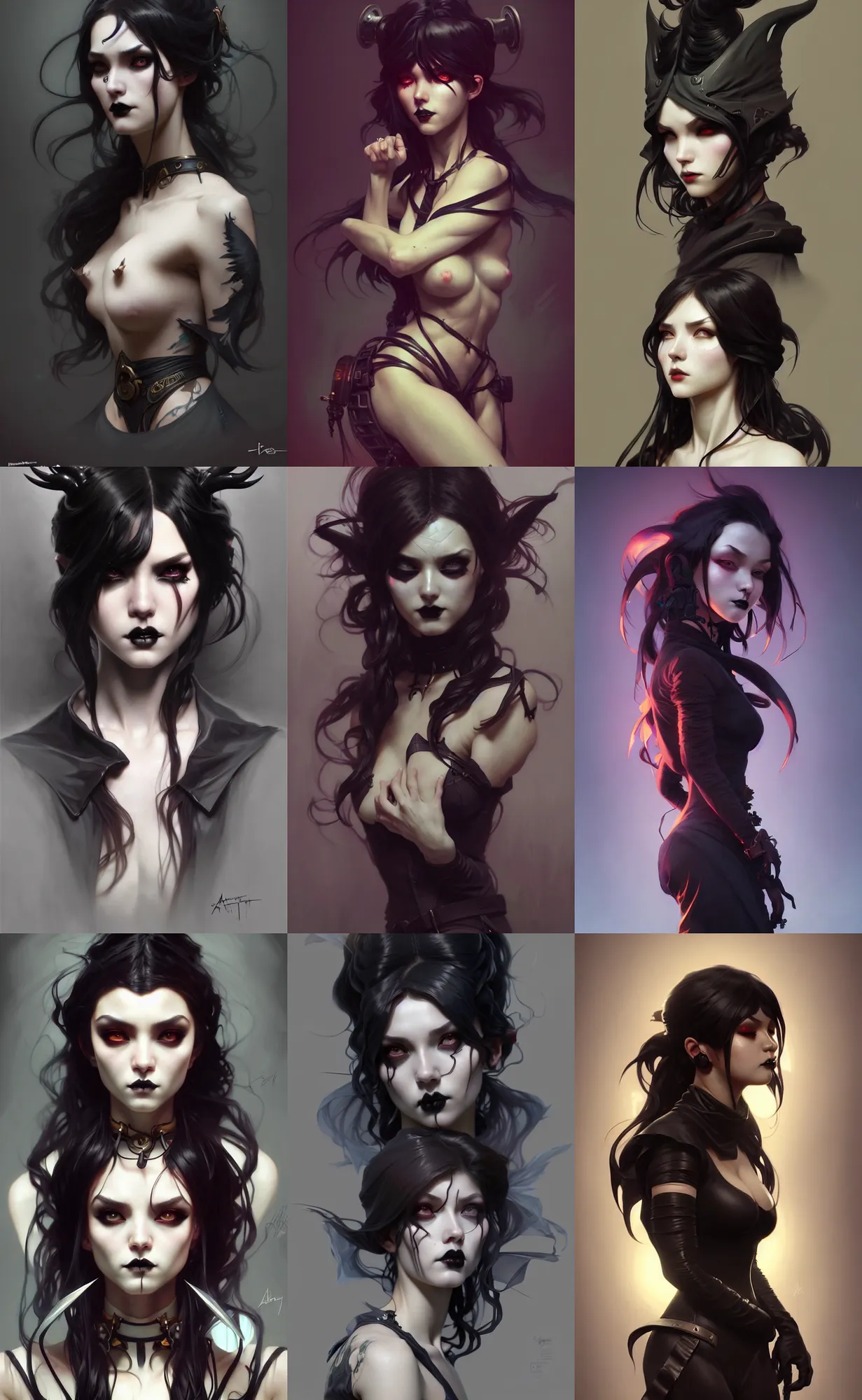 Prompt: digital concept art by artgerm, tooth wu, bierstadt, gurney, stalenhag and alphonse mucha. attractive goth girl!! full body!! contour light effect!! 8 k, stage light. octane render. sharp edge. ultra clear detailed