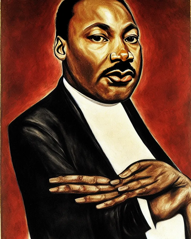 Image similar to Martin Luther King, Jr. by el Greco.