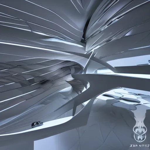 Prompt: Zaha Hadid in his body fly in the sky in his fantasy world design by Zaha unreal engine vray