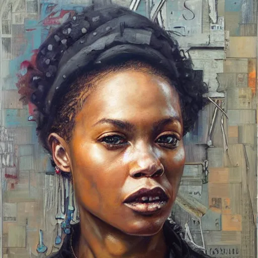 Prompt: a portrait of a character by tim okamura