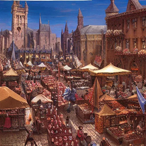 medieval market square