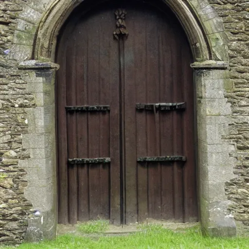 Prompt: britain oldest anglo - saxon door