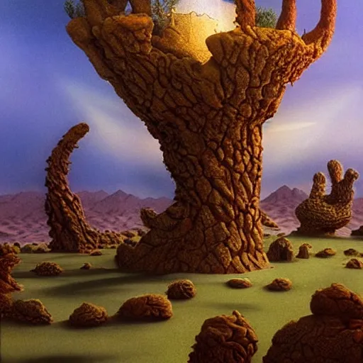 Image similar to surreal environment, hidden garden in the desert by michael whelan, heaven, ultra realistic, aesthetic, beautiful, magical