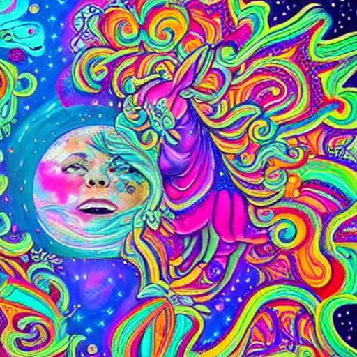 Image similar to 🦄🌺🌻💐 cosmic psychedelic surrealism