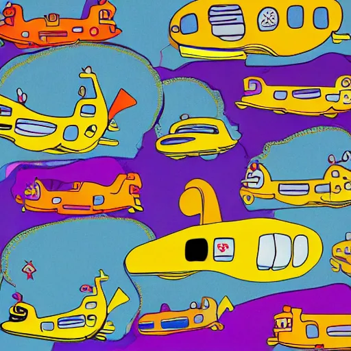 Image similar to yellow submarine