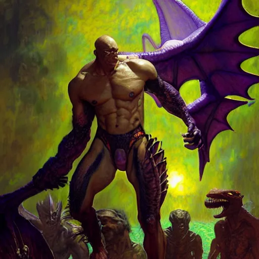 Image similar to portrait aerodactyl dinosaur mutant xmen. shadowrun furaffiniy cyberpunk fantasy highly detailed painting by gaston bussiere craig mullins jc leyendecker gustav klimt artgerm greg rutkowski john berkey, bergey, craig mullins, ruan jia, raymond swanland, jeremy mann, tom lovell, alex malveda