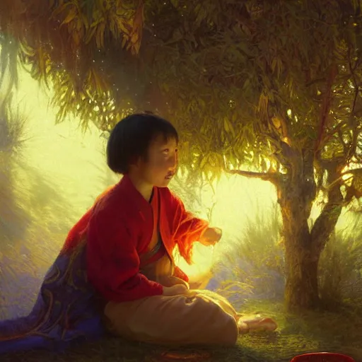 Image similar to xi pingping as winnie the pooh, radiant light, caustics, heroic, bright iridescent light, by gaston bussiere, bayard wu, greg rutkowski, maxim verehin