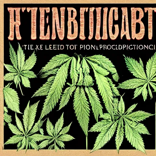 Prompt: the ridiculous cannabis prohibition illustration