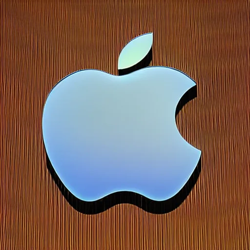 Prompt: new logo of apple company designed by alien artist