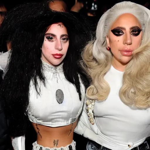 Prompt: Lady Gaga and Rosalia together